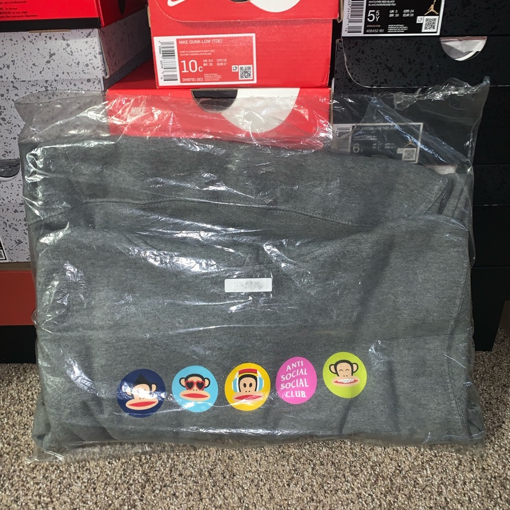 Anti Social Social Club Dark Grey Circle Hoodie